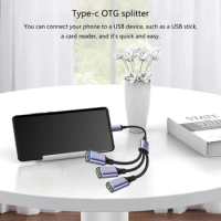 Type C OTG Adapter with Power Supply 2/3 in 1 USB C OTG Adapter Type C to USB 2.