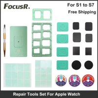 For Apple Watch S1 S2 S3 S4 S5 S6 S7 38mm LCD Display Glass Repair Tools Set Suction Separator Mat Laminating Pad Alignment Mold