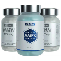 Dr.Tucker 塔克瑞博士 24000NMN 男士套裝 (2瓶NMN*60粒+男AMPK 20000mg 80粒) 60粒+60粒+80粒