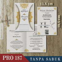 Kode Toko: T1 - ISI 100 PCS ! Pro 187 Khitan / Khitanan Lipat 2 Simpel - Cetak Undangan Color / Berw