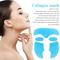 Collagen Face Mask Hydrolyzed Film Anti Aging Moisturizing Fine Care Firm Skin Mask Lines M4O0