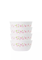 Corelle Corelle Vitrelle Tempered Glass 4 Pcs 450ml Soup Bowl - Sakura