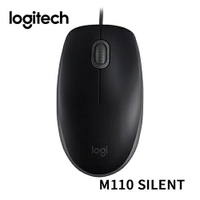 Logitech 羅技 M110 有線靜音滑鼠-富廉網