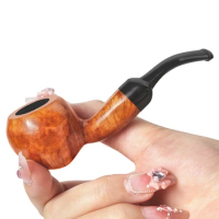New Briar Wood Pipe 9mm Filter Smoking Tobacco Pipe Briar Pipe Smoking Pipe Free Shipping Smoking Accessory