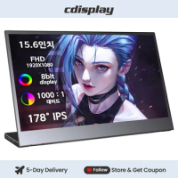 Cdisplay Portable Monitor 15.6" 1080P FHD Laptop Monitor USB C HDMI Computer Display for PC Gamer Phone Tablet Xbox Switch PS5