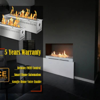 Inno living fire 60 inch bio ethanol insert fireplace gel fuel burner with remote control