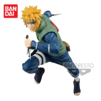 Banpresto Anime Naruto Figurines Shippuden Vibration Stars Namikaze Minato Action Figures Bandai Figurals Collectible Model Toys