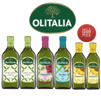 【Olitalia 奧利塔】精緻橄欖油x2+葡萄籽油x1+玄米油x1-1000mlx4瓶(+頂級葵花油500mlx2瓶-禮盒組)
