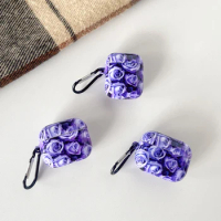 Film Soft Case Beautiful blue roses Suitable For AirPods 3 2 1 Pro2 Pro Headphone Cover Protective Cover
