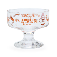 asdfkitty*日本製 三麗鷗喫茶2號店 玻璃點心冰淇淋杯杯-KITTY 美樂蒂 大耳狗 帕恰狗-日本正版商品