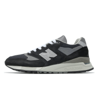 New Balance NB 休閒鞋 998 男鞋 黑 銀 緩震 麂皮 皮革 美製 NB 經典 U998BL-D