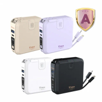 【Timo】Timo-501 10000mAh 數顯多功能磁吸無線充電行動電源_37Wh_具Wh標示(自帶線/Magsafe)