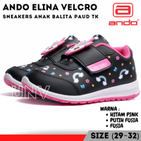 Sepatu Sekolah Anak Perempuan  PAUD TK SD Unicorn Cewek Usia 3 4 5 6 7 8 Tahun Ando Elina Karaktet K