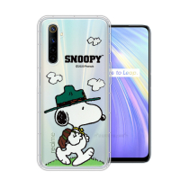 史努比/SNOOPY 正版授權 realme 6 漸層彩繪空壓手機殼(郊遊)