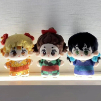 ตุ๊กตาดาบพิฆาตอสูร มี Nezuko Agatsuma Zenitsu Kamado Tanjiro และ Inosuke ตุ๊กตายัดไส้ 10 ซม. ทำจากผ้