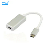 USB-C USB 3.1 Type C To Mini DisplayPort DP 1080p HDTV Adapter Cable With Silver Case For 2015 New 12 Inch Mac Book
