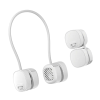 【POIEMA】Cool 掛脖風扇/隨行小電扇-白(首創雙電池設計/無段調節/USB充電/高續航/頸掛/口袋收納/SMG7913R)