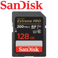 SanDisk 晟碟 128GB 200MB/s Extreme Pro SDXC SD UHS-I V30 U3 記憶卡(平輸)