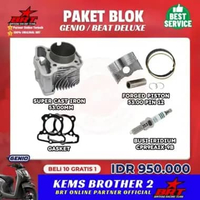 PAKET BORE UP BRT HONDA GENIO BRT BEAT 2020 BRT PIN 12 DIAMETER 53 MM FREE BUSI BRT