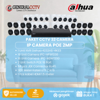 Paket 32 IP Camera Dahua 2MP Network IP Camera POE Cctv Kamera