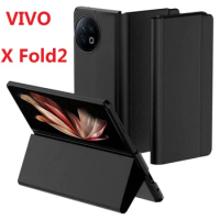 Wake UP Sleep For VIVO X Fold 2 Fold2 Case Bracket Wallet Magnetic Leather Protection Cover
