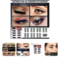 4Pairs/Set Eyeline Sticker Healthy Ultra Thin Glue-Free for Beauty Eyes Line Sticker Eyelid Line Stick
