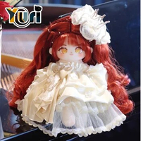 Yuri Lolita Leo Soft Silk Wig Girl Plush 20cm 28cm Doll Body Toy Party Skirt Game Cosplay Anime Bag Accessories Cute C PDD