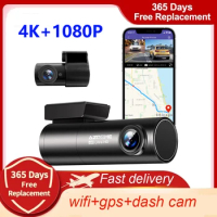 AZDOME M300S 4K Car DVR Voice Control Dash Cam With GPS Wifi Dashcams Car Camera UHD 3840*2160P Night Vision 24H Parking Monitor