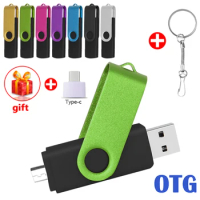 OTG 3 IN 1 pen drive 128GB 64GB Key usb stick 32GB pendrive 16GB cle usb memory 8GB micro usb flash drive 4GB For Type-C phone