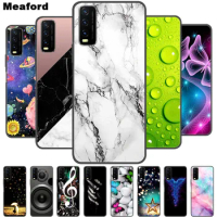 For Vivo Y20 Case Marble Soft Silicone Back Case for Vivo Y20S Y20 S Y 20i Phone Cover for Vivo V202