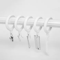 Curtain Clasp Mute Ring Accessories Roman Rod Ring Hook Thickened Stainless Curtain Rings