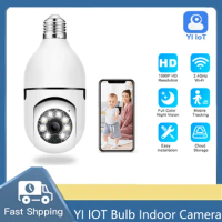 E27 YI IOT WiFi Bulb Indoor Camera 1080P PTZ Two Way Audio Baby Monitor Auto Tracking Home Security CCTV 2MP Camera