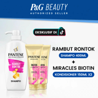 EXCLUSIVE ON TIKTOK Bundling Pantene Hairfall Control 400ml dan Pantene Biotin conditioner 150ml (1