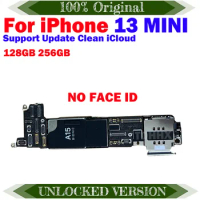 256G 128GB Clean iCloud For iPhone 13 Mini 13mini Logic Board Without Face ID Motherboard Fully Tested LL/A Version High Quality