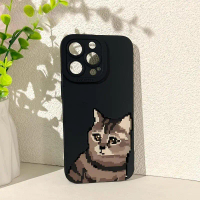 Sarung Telefon Meme Kucing Piksel, Reka Bentuk Lucu, Serasi dengan Realme Q5i, Q5X, Q3 Pro, Karnival