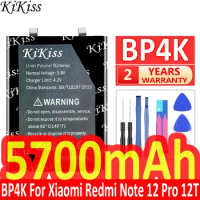 5700mAh KiKiss Powerful Battery BP4K For Xiaomi Redmi Note 12 Pro/12T Note12 Pro 12Pro/Poco X5 Pro X5Pro 5G