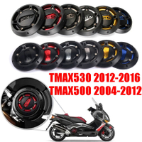 สำหรับ Yamaha T-MAX TMAX 530 500 TMAX530 TMAX500รถจักรยานยนต์เครื่องยนต์ฝาครอบป้องกันสเตเตอร์ปกยามเลื่อนป้องกันอุปกรณ์เสริม