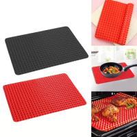 Cook Pan Baking Mat Silicone Nonstick BBQ Pizza Grill Mat Tray Sheet Oven Microwave Liner Mould Tray Sheet Kitchen Baking Tool