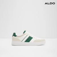 【ALDO】ELIO-率性潮流拼接綁帶休閒小白鞋-男鞋(白混綠)