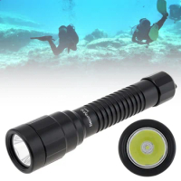 SecurityIng 1500 Lumen Diving Flashlight 9° Narrow Beam Underwater Scuba Torch SST40 LED IP68 Waterproof Dive Safety Lights