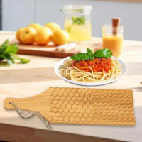 Wooden Pasta Board Wood Gnocchi Paddle Pizza Maker Homemade Pasta Tools For Rolling Dough Kitchen Pasta Shaper Accessories