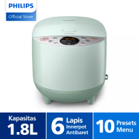 Philips Philips Digital Rice Cooker 1.8 L HD4515/85 Dessert Green