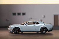 ** Đặt hàng trước ** SH lập trường Thợ Săn 1:64 Dodge Srt hellcat kim loại trắng xám đen Diecast Mô