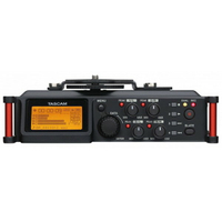 TASCAM DR-70D單眼用錄音機 單反相機專用線性錄音機，4個XLR組合輸入和內置立體聲話筒
