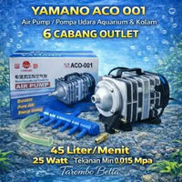 YAMANO ACO 001 - Mesin Aerator Pompa Udara Gelembung Air Kolam Ikan Filter Aquarium Aquascape ACO-00