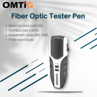 OMTiG Fiber Optic Tester Pen VFL Type Red Laser optical fiber optic red light pen Visual Fault Locator Rechargeable