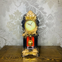 The fate家 美式復古座鐘鐘表擺件歐式座式客廳桌面臺鐘臺式坐鐘