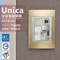 法國Schneider Unica Top埋入式資訊網路/電話插座