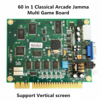 60 in 1 Classical Arcade Game PCB Jamma Multi Game Board Vertical Screen for Cocktail Table Machine Arcade Game Machine