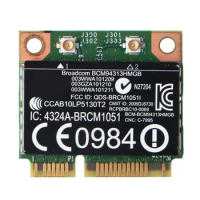Mini PC-E Wireless Network Card, BCM94313HMGB BCM20702 Bluetooth-compatible 4.0 BCM20702 Wireless LAN Card P9JB